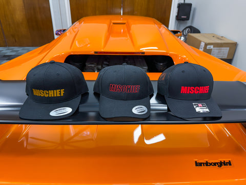 Mischief Black Logo Snapback Cap